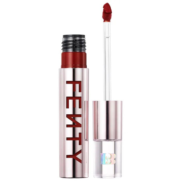 Fenty Beauty Icon Velvet Liquid Lipstick- H.B.I.C. - deep garnet red image 0