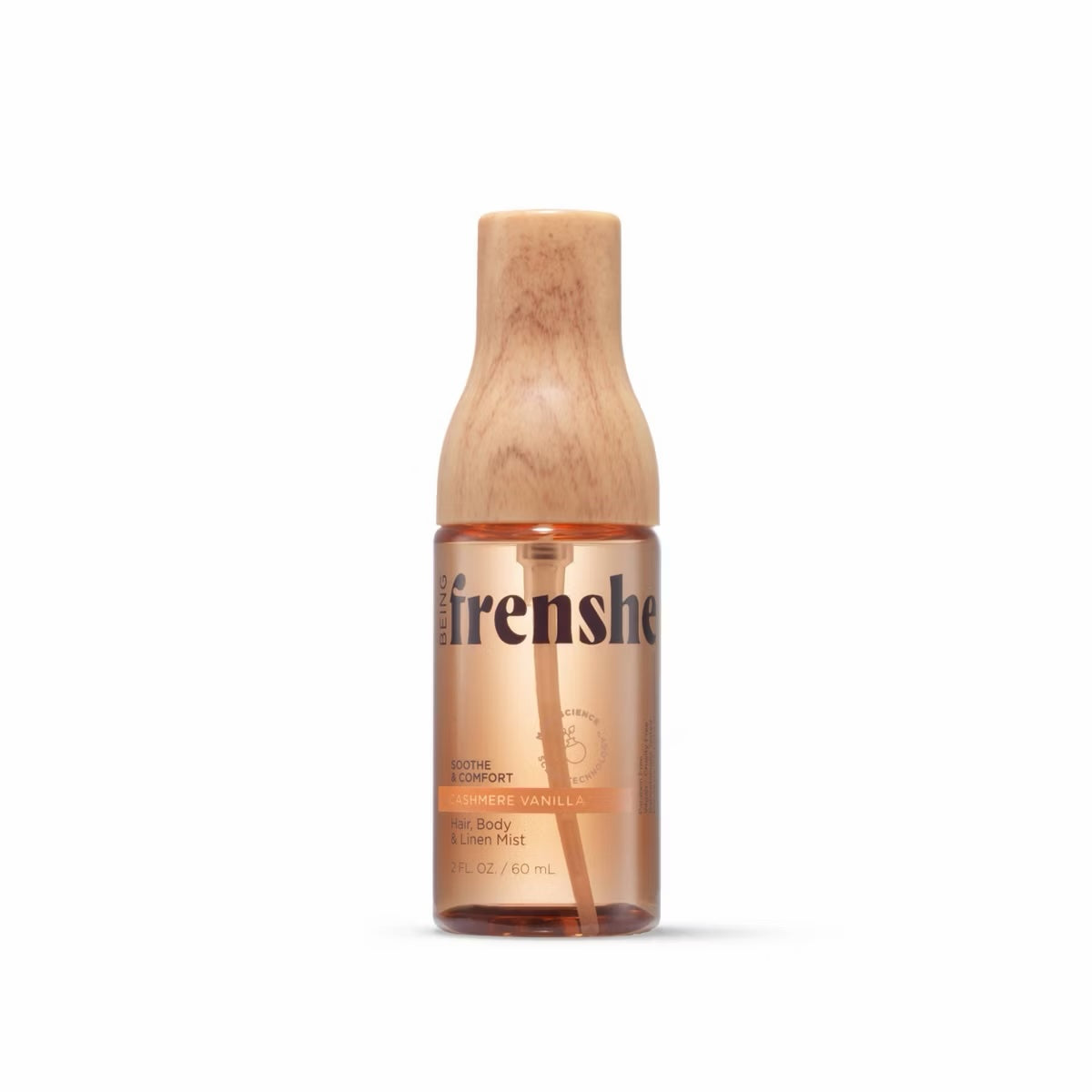 Being Frenshe Hair, Body &amp; Linen Mist Body Spray with Essential Oils - Cashmere Vanilla - 60 ml image
