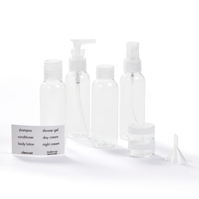 TravelShop Travel Bottle Kit 7 Pack - Clear image