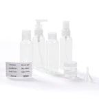 TravelShop Travel Bottle Kit 7 Pack - Clear image