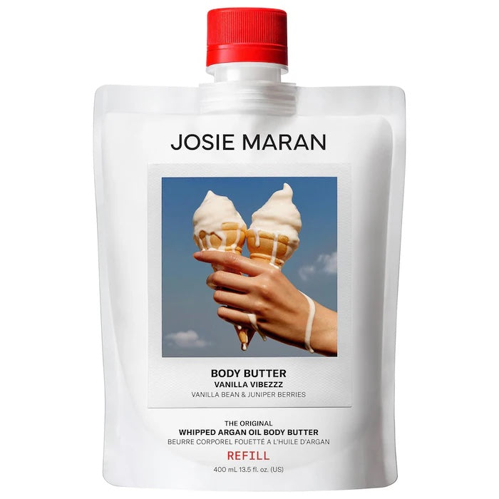 Josie Maran Vanilla Vibezzz - Whipped Argan Oil Refillable Firming Body Butter - 13.5 oz image