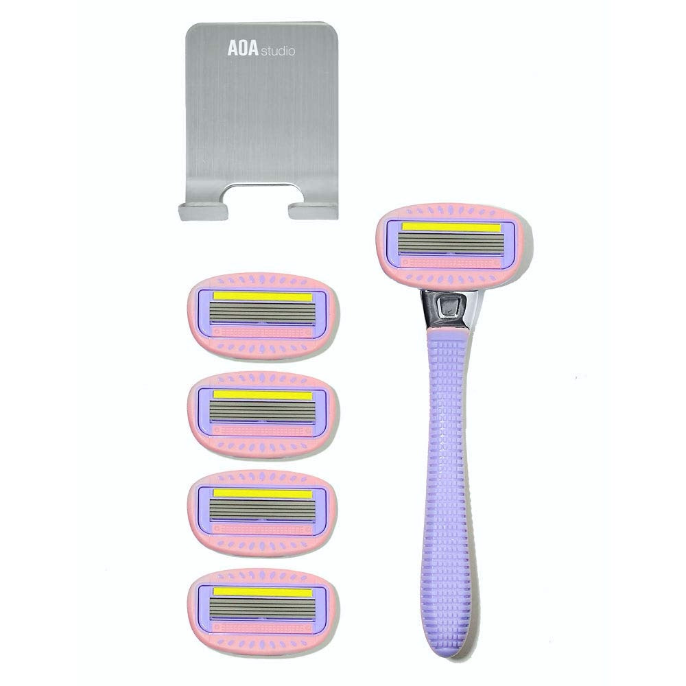 AOA Women’s 5-Blade Razor 7pcs Starter Kit image 2