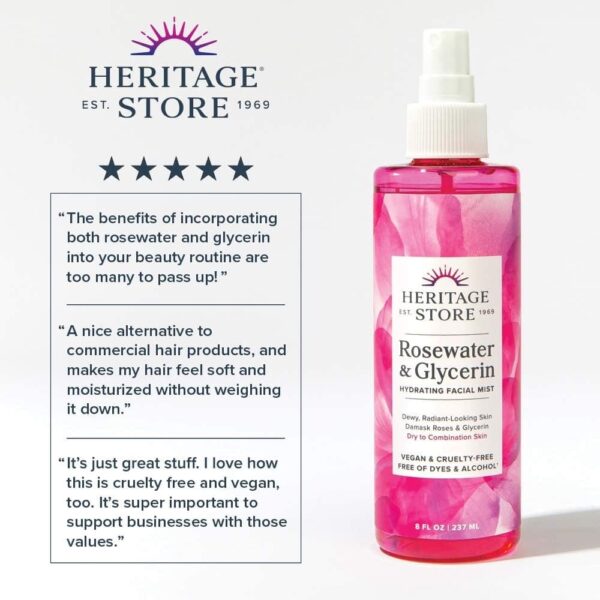 Heritage Store Rosewater & Glycerin Mist - Image 2