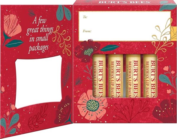Burt's Bees Beeswax Bounty Classic Lip Balm Gift Set, 4 in a pack