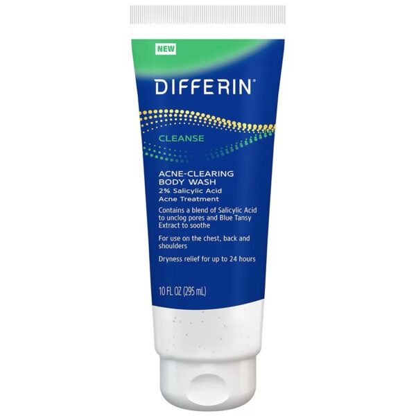 Differin Maximum Strength Acne Foam Face and Body Cleanser 10% BPO - 5 fl oz