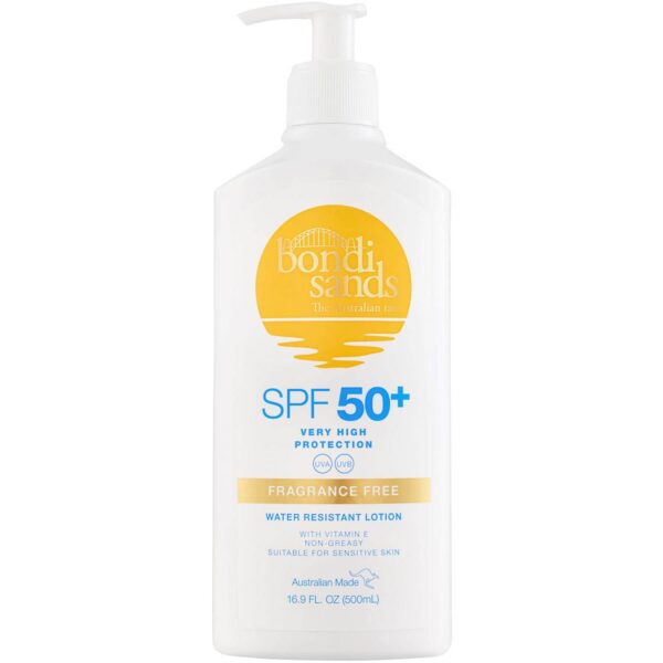 Bondi Sands SPF 50+ Fragrance Free Sunscreen Lotion Pump- 500 ml