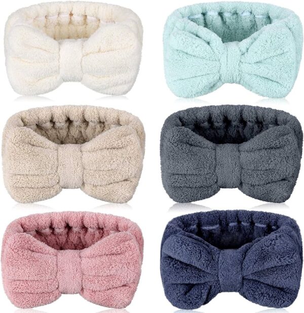 Microfiber Bowtie Headbands Elastic Headbands