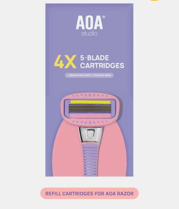 AOA Women’s 5-Blade Razor Refills (no handle included) - Image 2