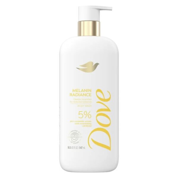 Dove Melanin Radiance Body Wash 5% Pro-Ceramide Serum with Nourishing Oil Blend