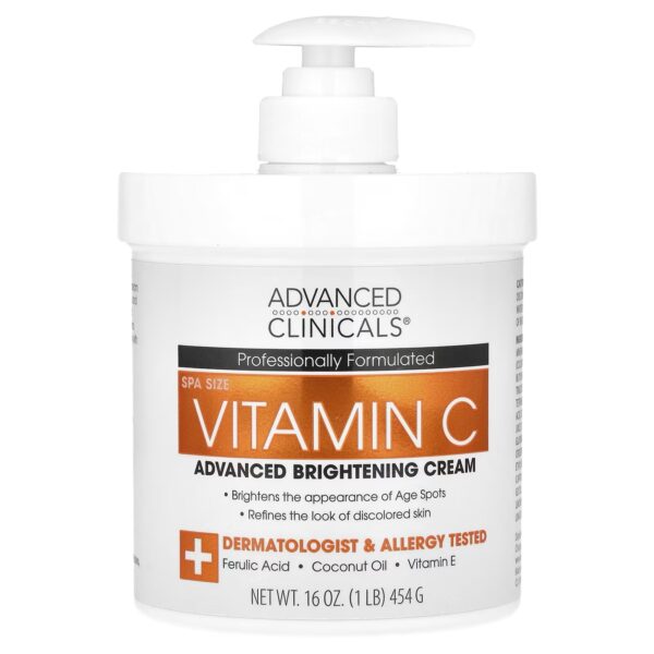 Advanced Clinicals Vitamin C Brightening Body Cream - Image 2