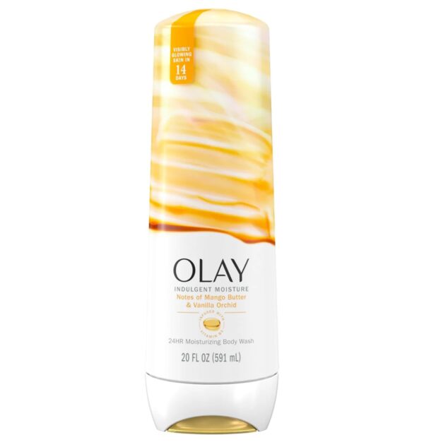 Olay Indulgent Moisture Body Wash Infused with Vitamin B3 - Notes of Mango Butter and Vanilla Orchid