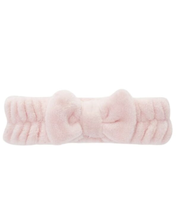 Bow Towelling Headband - Pink