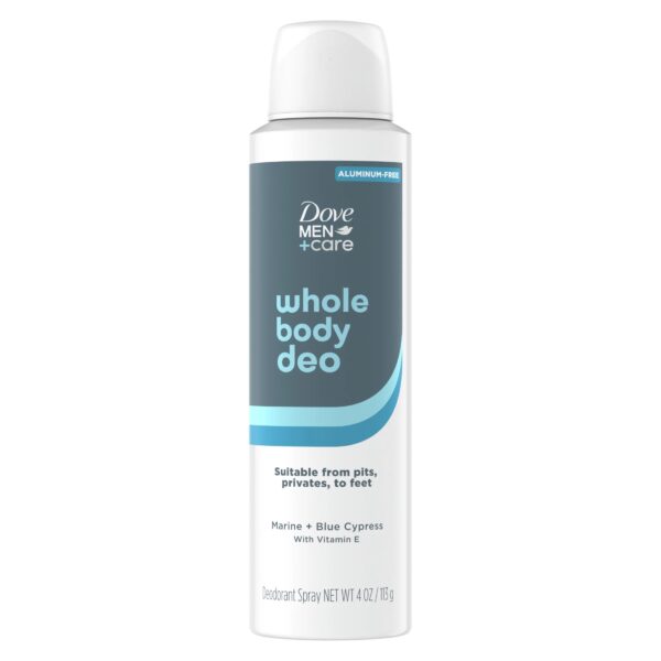 Dove Men+Care Whole Body Aluminum Free Deodorant Spray - Marine + Blue Cypress - 4oz