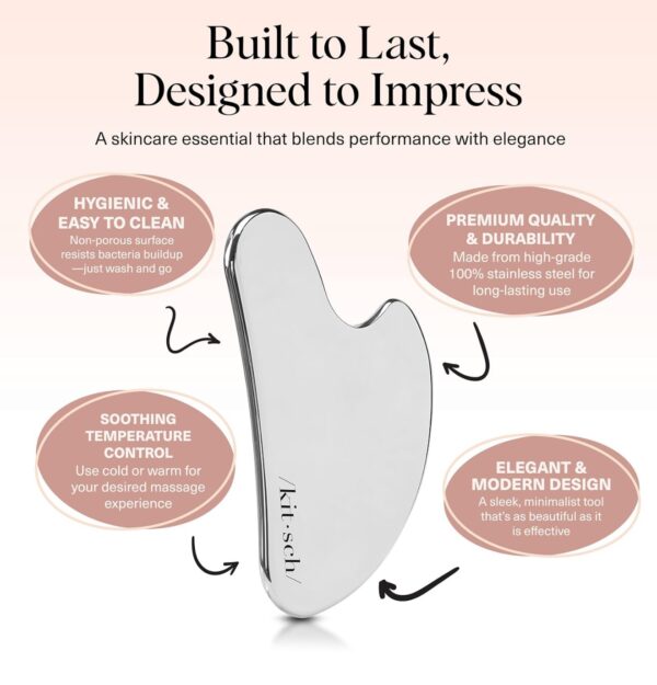 Kitsch Stainless Steel Gua Sha - Image 2