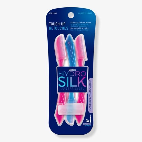 Schick Hydro Silk Touch-Up Dermaplaning Tool Eyebrow/Facial Razor with Precision Cover