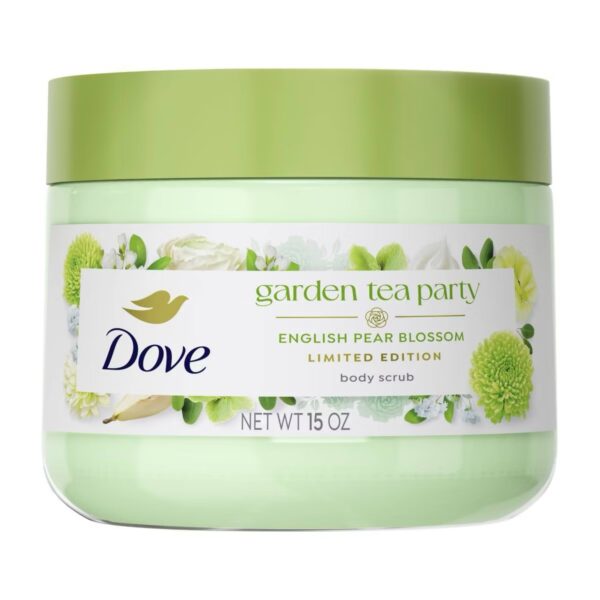 Dove Beauty Garden Tea Party Body Scrub - English Pear Blossom - Limited Edition - 15oz