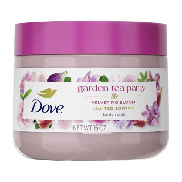 Dove Beauty Garden Tea Party Body Scrub - Velvet Fig Bloom - Limited Edition - 15oz