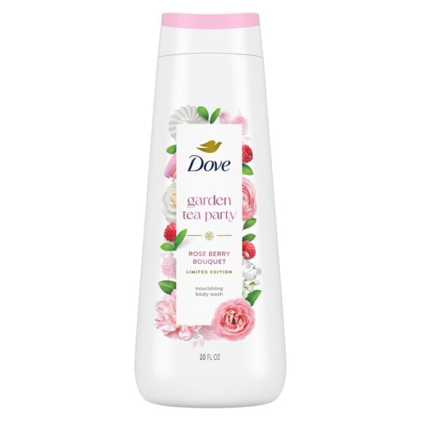 Dove Beauty Garden Tea Party Body Wash - Rose Berry Bouquet - Limited Edition - 20 fl oz