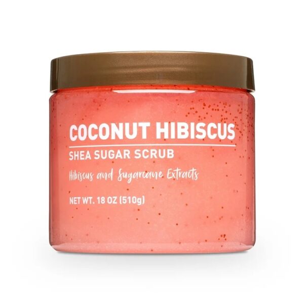Equate Coconut Hibiscus Shea Sugar Scrub, 18 oz