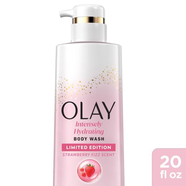 Olay Intensely Hydrating Body Wash with Hyaluronic Serum Complex - Strawberry Fizz - 20 fl oz