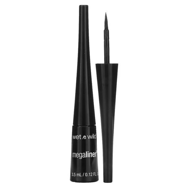Wet n Wild Megaliner Liquid Eyeliner - 871A Black - 0.12 fl oz