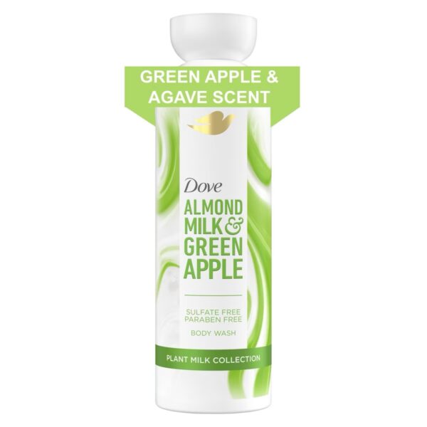 Dove Beauty Plant Milk Cleansing Body Wash - Almond Milk & Green Apple - 17.5 fl oz