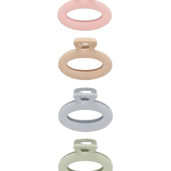 Matte Bulldog Claw Hair Clips 4pk