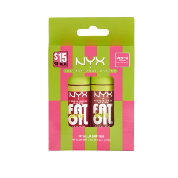 NYX Fat Oil Lip Drip Lip Oil Duo ( Supermodel & Chillin Like a Villian)