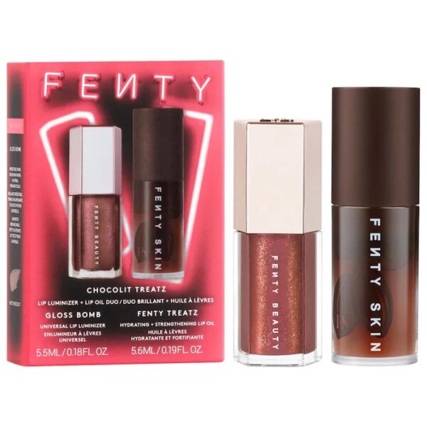Fenty Beauty RChocolit Treatz Lip Luminizer + Lip Oil Duo