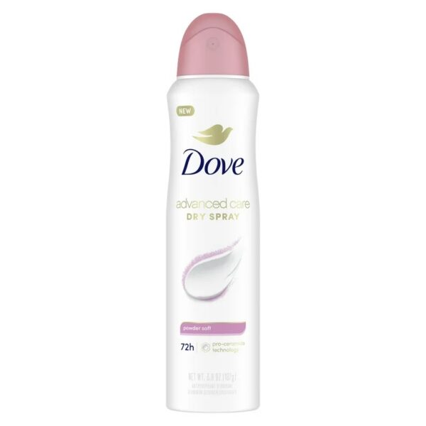 Dove Advanced Care 72-Hour Antiperspirant Dry Spray Deodorant Powder Soft - 3.8oz