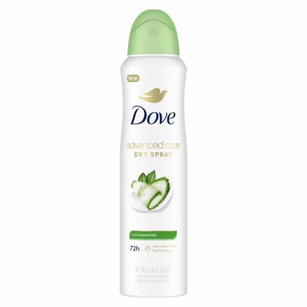 Dove Advanced Care Cool Essentials 72-Hour Women's Antiperspirant & Deodorant Dry Spray - 3.8oz
