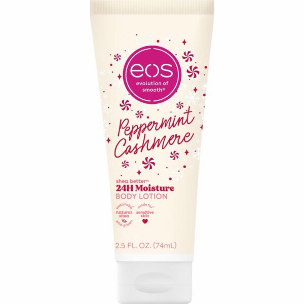 eos Mini Holiday Body Lotion - Peppermint Cashmere - Travel Size - 2.5 fl oz