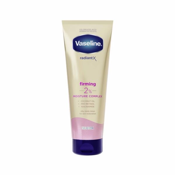 Vaseline Radiant X Firming Coconut Oil, Pro-Retinol & Niacinamide Body Lotion for Dry Skin - 7.5 fl oz