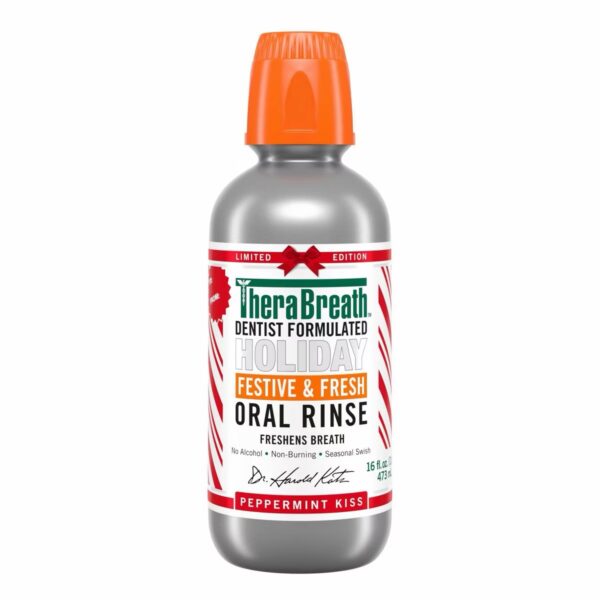 TheraBreath Peppermint Mouthwash - 16 fl oz