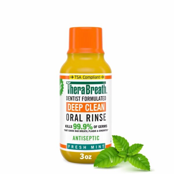 TheraBreath Deep Clean Mouthwash - 3oz