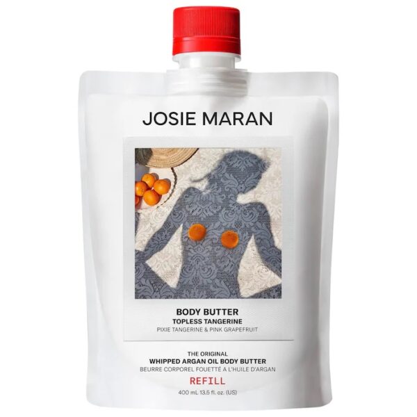 JOSIE MARAN Topless Tangerine - Whipped Argan Oil Body Butter Refill 13.5 oz