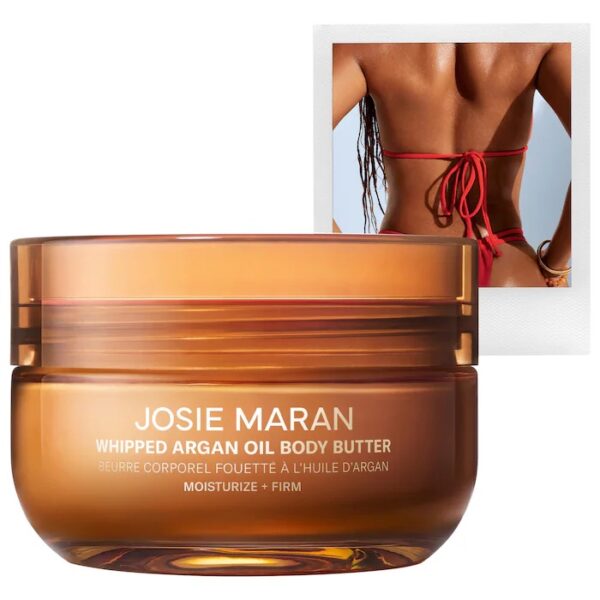JOSIE MARAN Golden Hour (Amber, White Musk) - Whipped Argan Oil Refillable Firming Body Butter